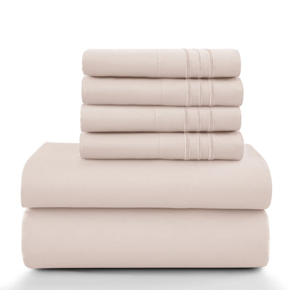6 Piece, 16 Inch, LUX Décor Sheet Set