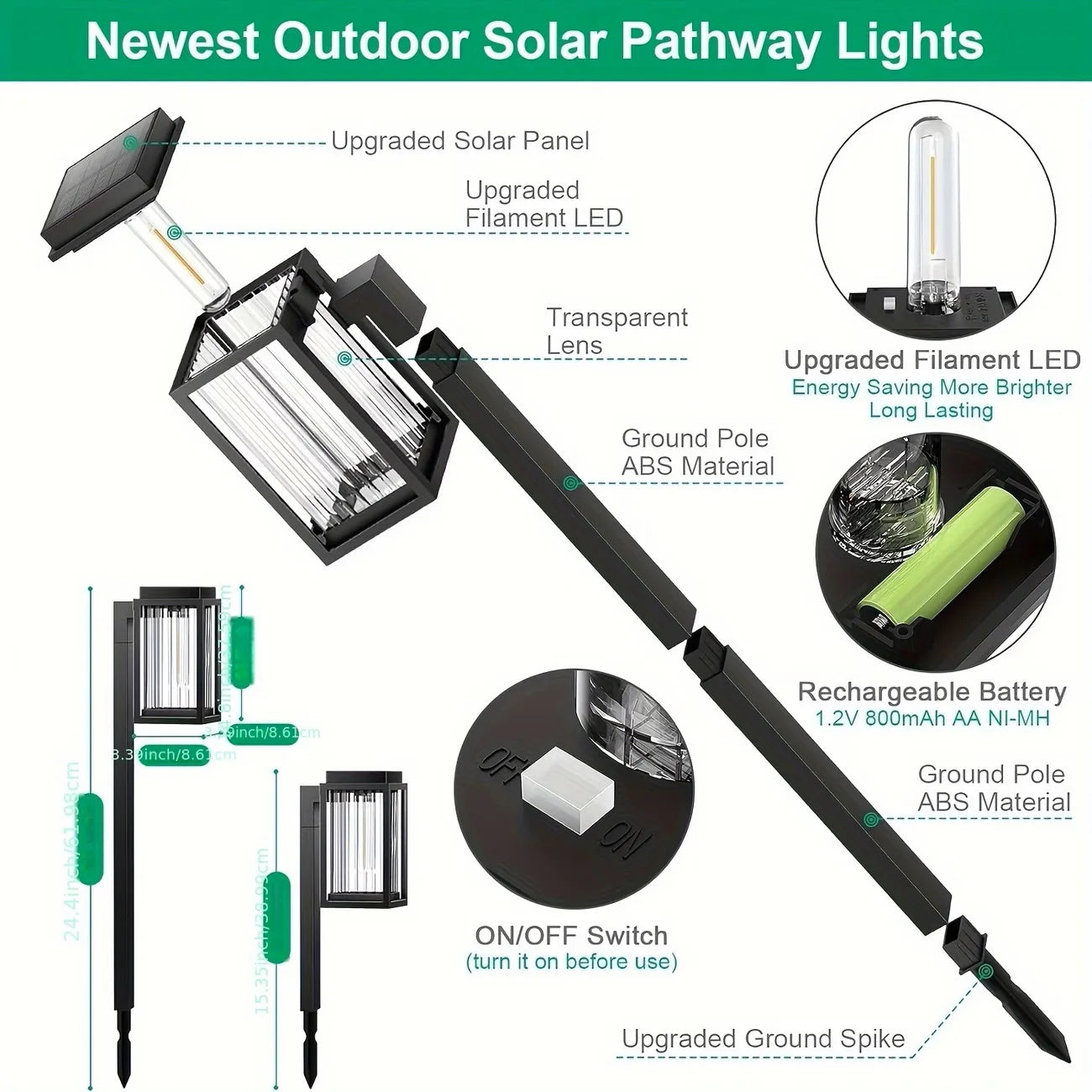 Solar Pathway Garden Lights