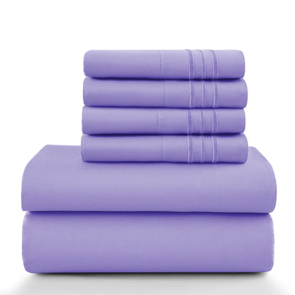 6 Piece, 16 Inch, LUX Décor Sheet Set