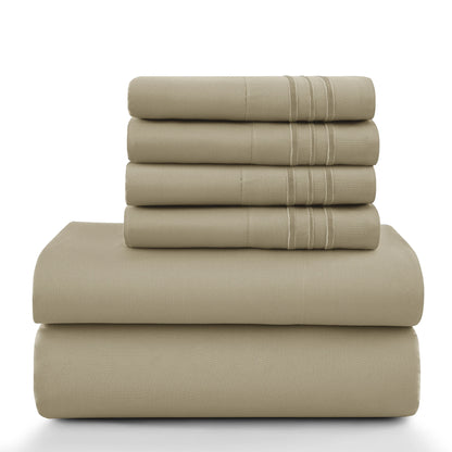 6 Piece, 16 Inch, LUX Décor Sheet Set