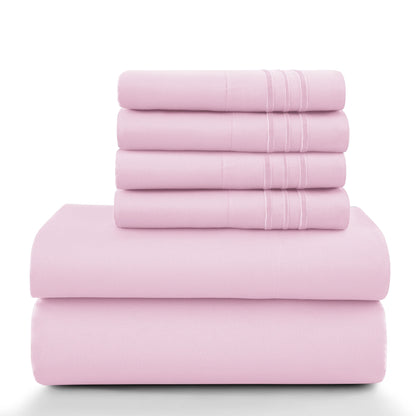 6 Piece, 16 Inch, LUX Décor Sheet Set
