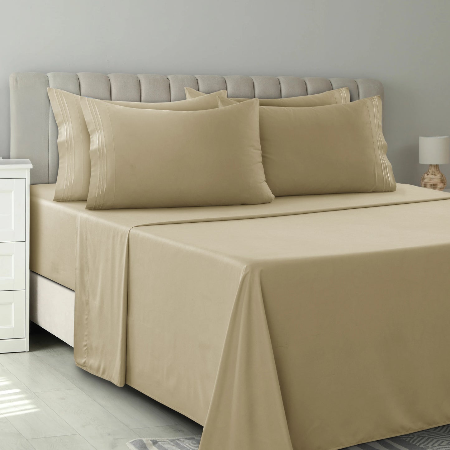 6 Piece, 16 Inch, LUX Décor Sheet Set