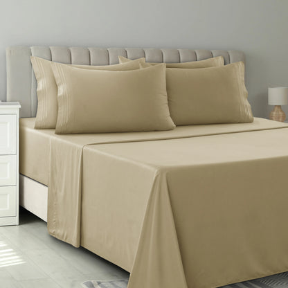 6 Piece, 16 Inch, LUX Décor Sheet Set