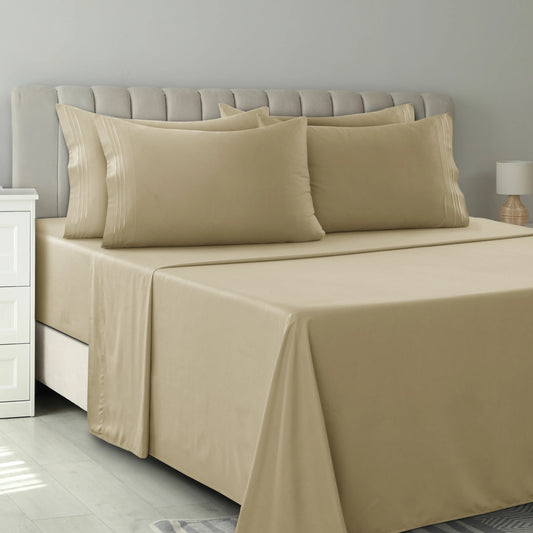 6 Piece, 16 Inch, LUX Décor Sheet Set