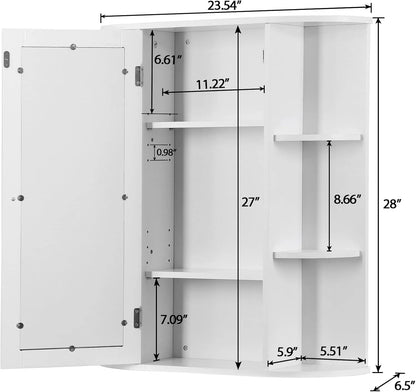 Wall Mount Bathroom Cabinet with Mirror
