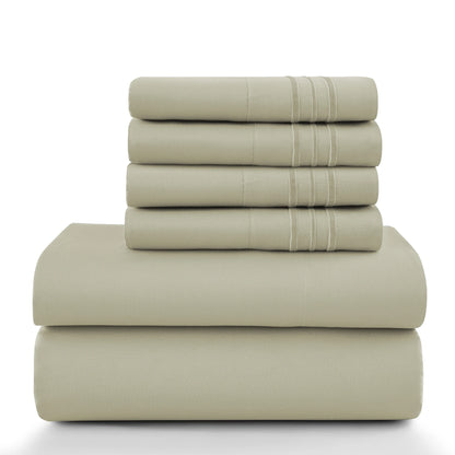 6 Piece, 16 Inch, LUX Décor Sheet Set