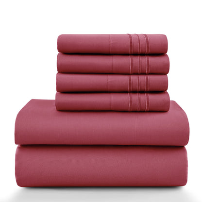 6 Piece, 16 Inch, LUX Décor Sheet Set
