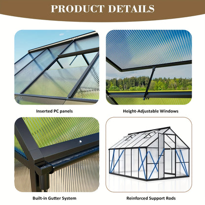 Multi-Size Polycarbonate Greenhouse