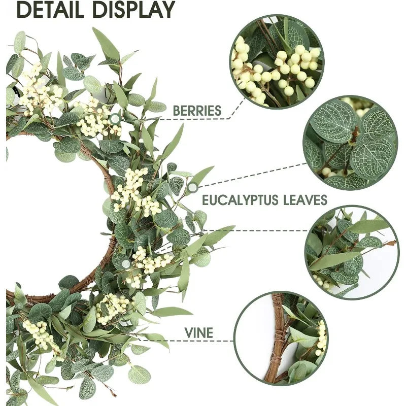 20'' Eucalyptus Wreath for Front Door