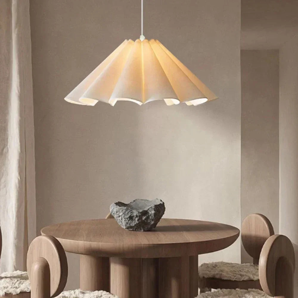 Indoor Cream Flower Petal Chandelier