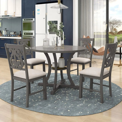 Extendable Round Dining Table in Various Styles and Colors
