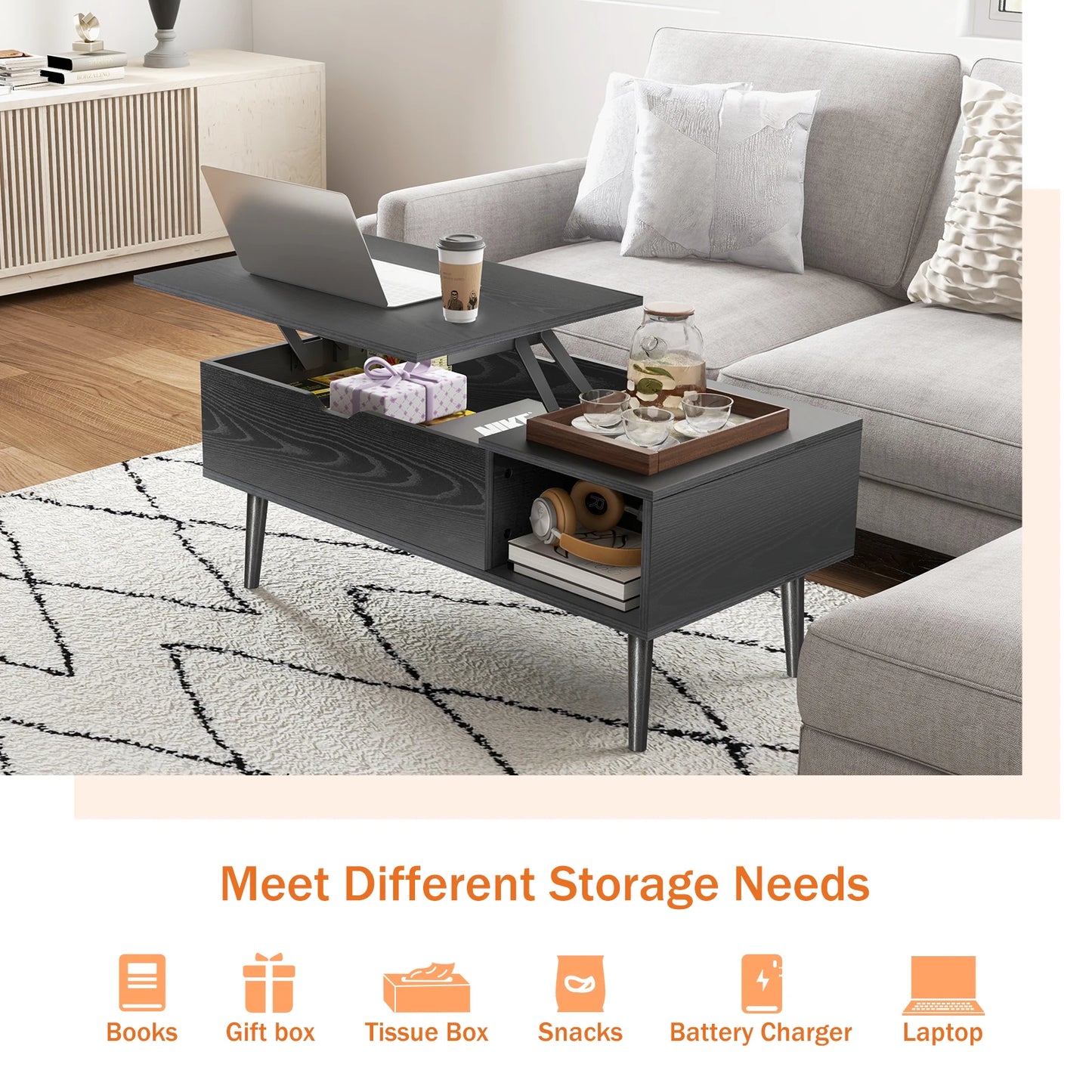 Versatile Lift Top Coffee Table
