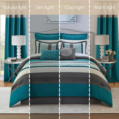 16 Piece King, Jacquard Bedding Set