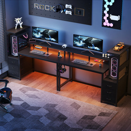 Office Desk with 3 Storage Drawers