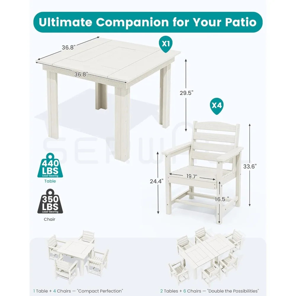 Outdoor Dining Set for 4,