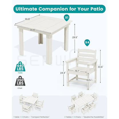 Outdoor Dining Set for 4,