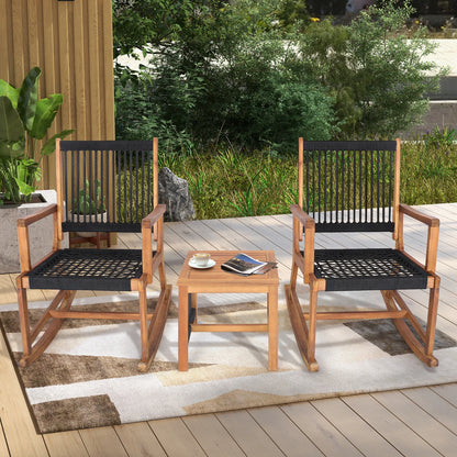 3pcs Patio Acacia Wood Bistro Set