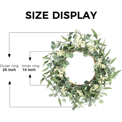 20'' Eucalyptus Wreath for Front Door