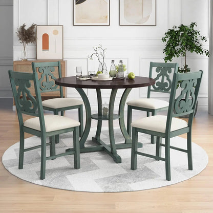 Extendable Round Dining Table in Various Styles and Colors
