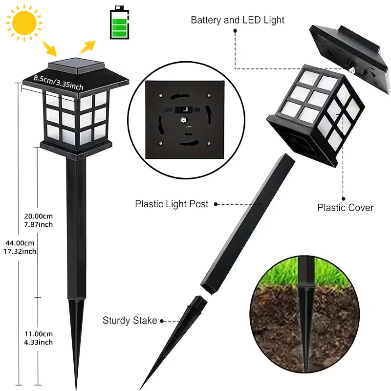 Warm White Solar Garden Lights