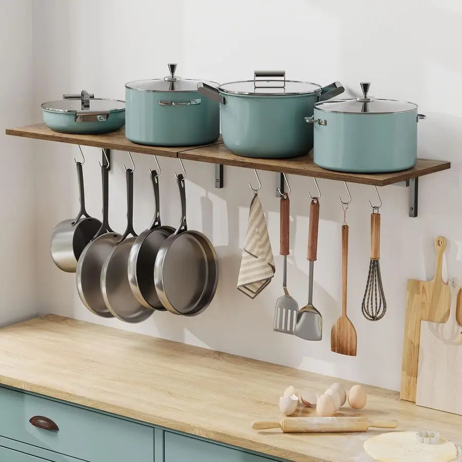 Wall Mounted Pot Rack