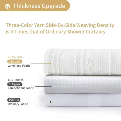 Extra Long White Shower Curtain 72" x 84"