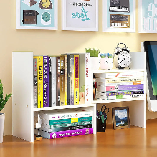 Functional and Adjustable Desktop Shelf Organizer