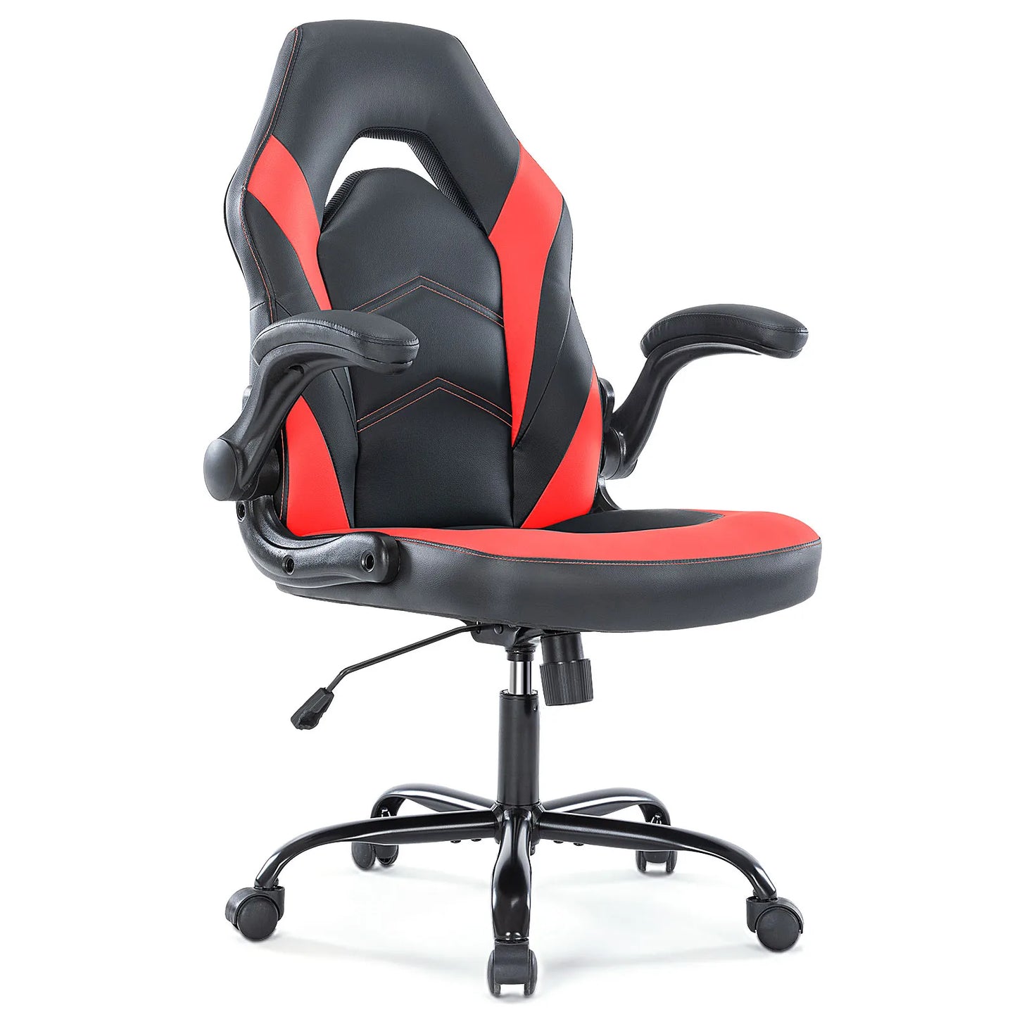 Leather Desk Chair with Flip-up Armrests
