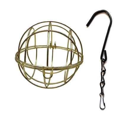 Metal Suet Ball Bird Feeder with Hanging Chain