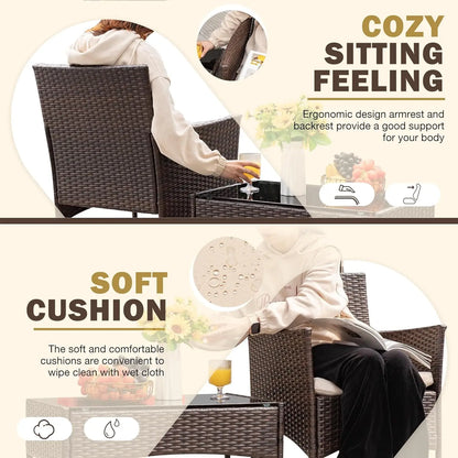 4 Pieces Patio Furniture Sets