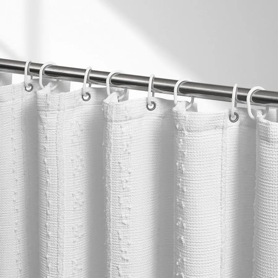 Extra Long White Shower Curtain 72" x 84"