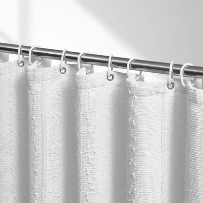 Extra Long White Shower Curtain 72" x 84"