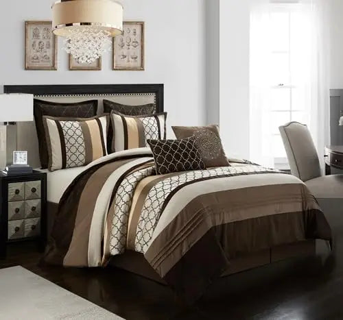 16 Piece King, Jacquard Bedding Set