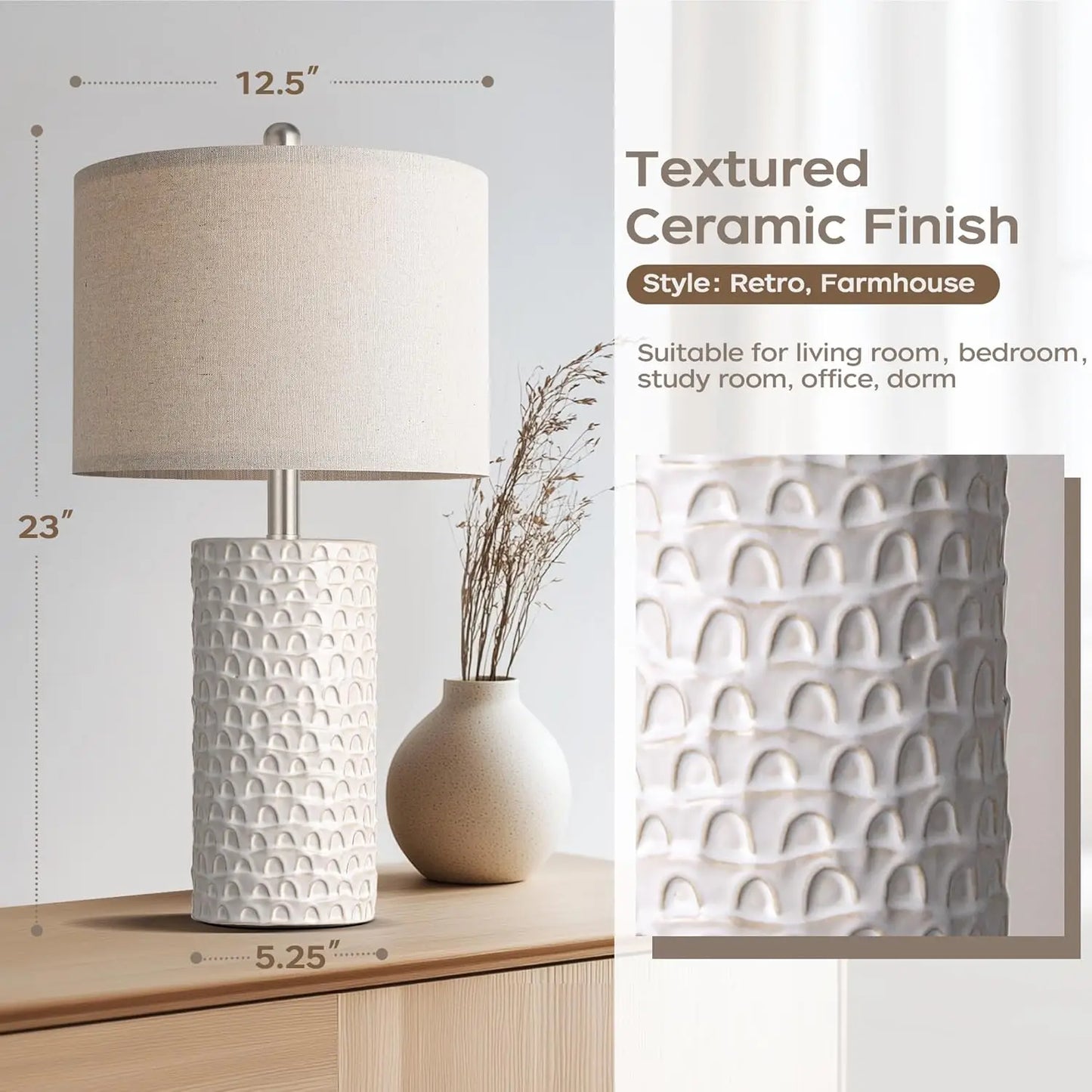Set of 2 Ceramic Table Lamp