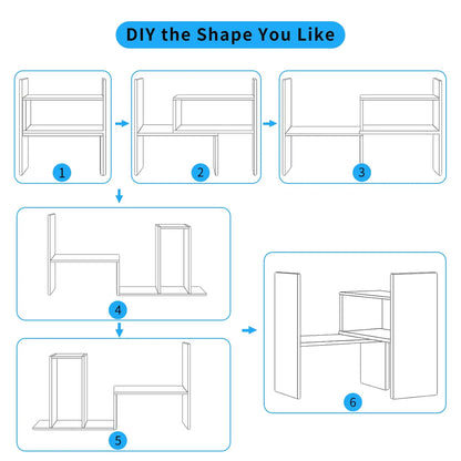 Functional and Adjustable Desktop Shelf Organizer
