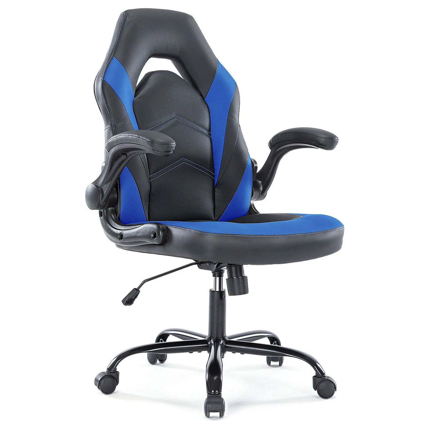 Leather Desk Chair with Flip-up Armrests